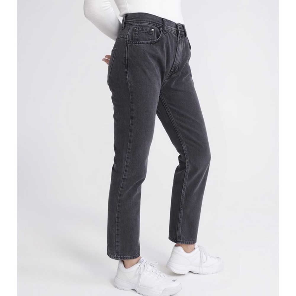 Superdry High Rise Straight Leg Jean Washed Black size 26